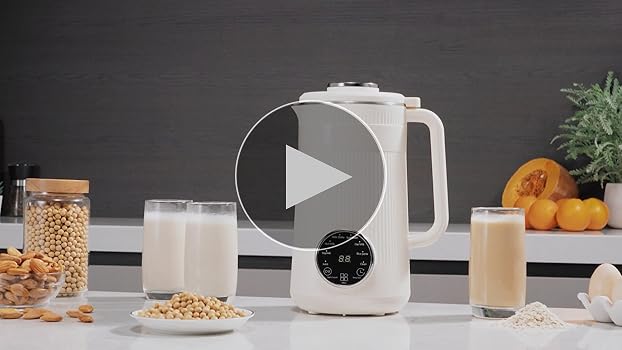 Marin　soymilk Mini Soybean Milk Maker, Portable Soy Milk Machine with 6